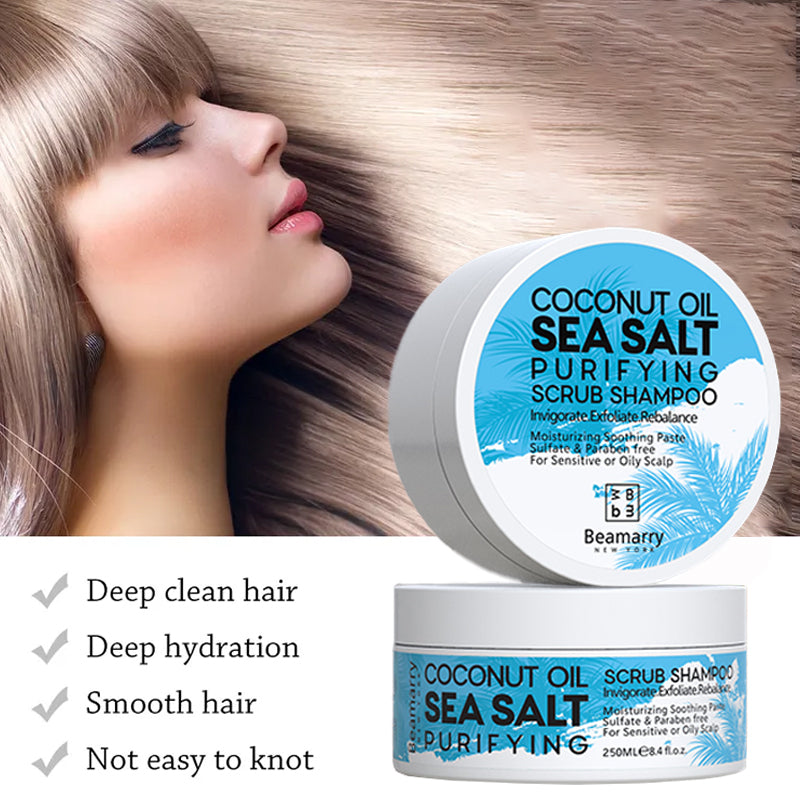 BEAMARRY COCONUT SEA SALT PURIFYING SCRUB SHAMPOO 250ml