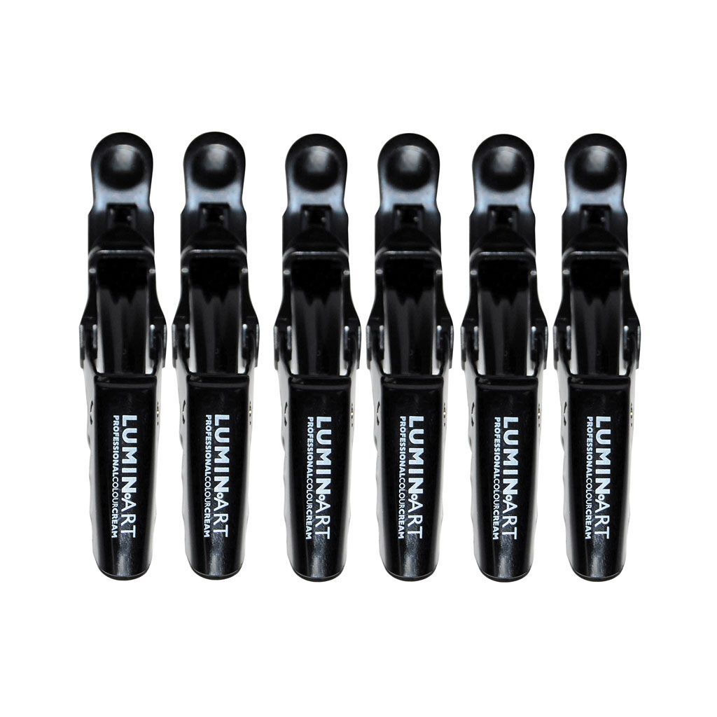 NATURAL LOOK LUMINART CROCODILE CLIPS – Black (6-Pack)