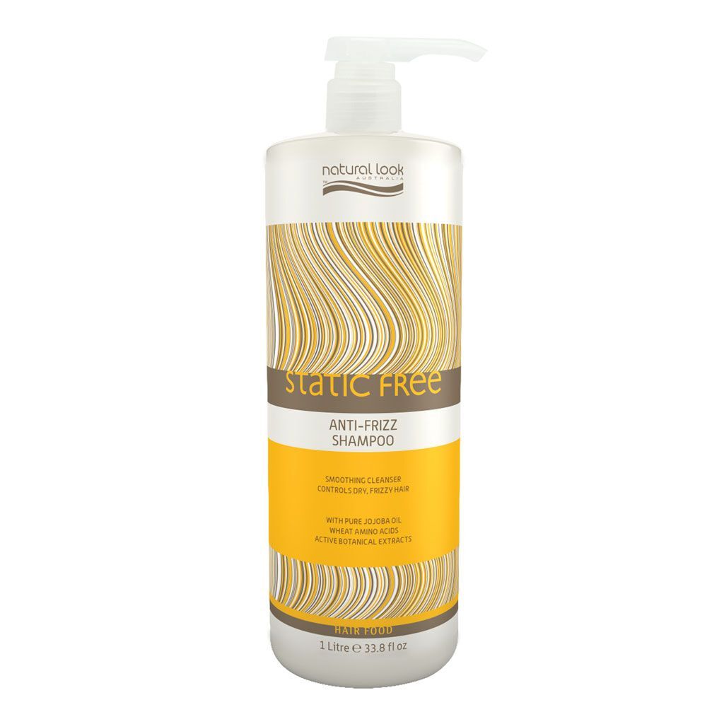 NATURAL LOOK STATIC FREE ANTI FRIZZ SHAMPOO 1Litre