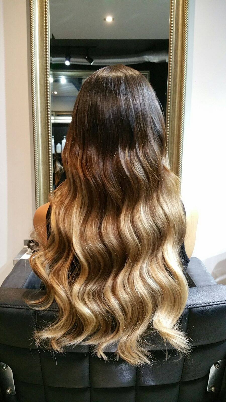 Seamless1 Coffee n Cream Ultimate Balayage Tape Hair Extensions 21" 20pcs