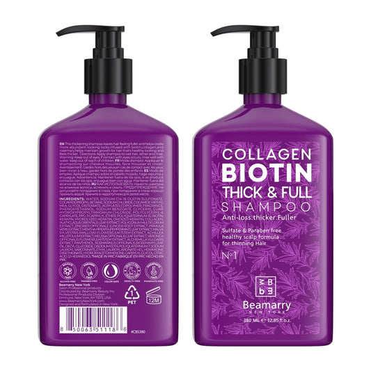 BEAMARRY COLLAGEN BIOTIN THICKER & FULLER SHAMPOO 380ml