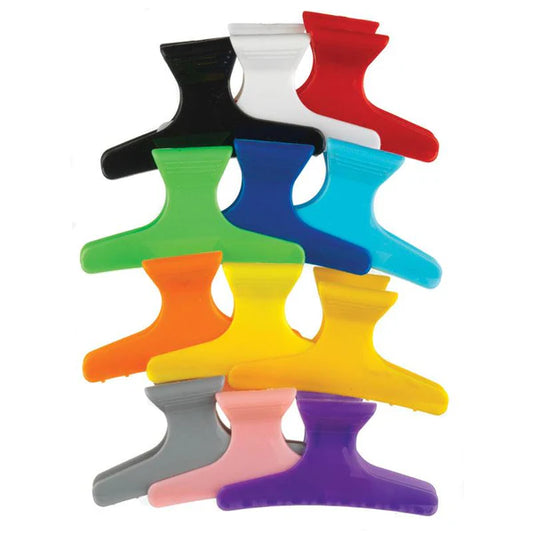 HI LIFT BUTTERFLY CLIPS 12pcs - Assorted Colours