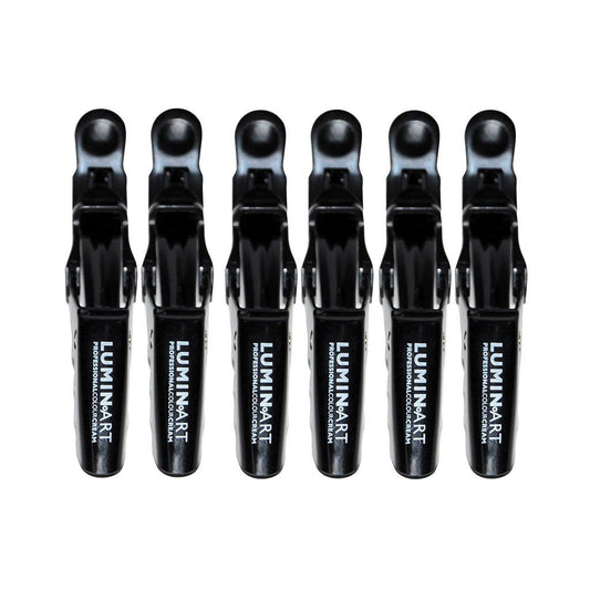 NATURAL LOOK LUMINART CROCODILE CLIPS – Black (6-Pack)
