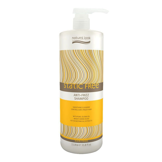 NATURAL LOOK STATIC FREE ANTI FRIZZ SHAMPOO 1Litre