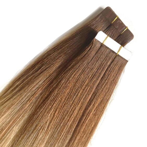 Seamless1 Coffee n Cream Ultimate Balayage Tape Hair Extensions 25” 20pcs