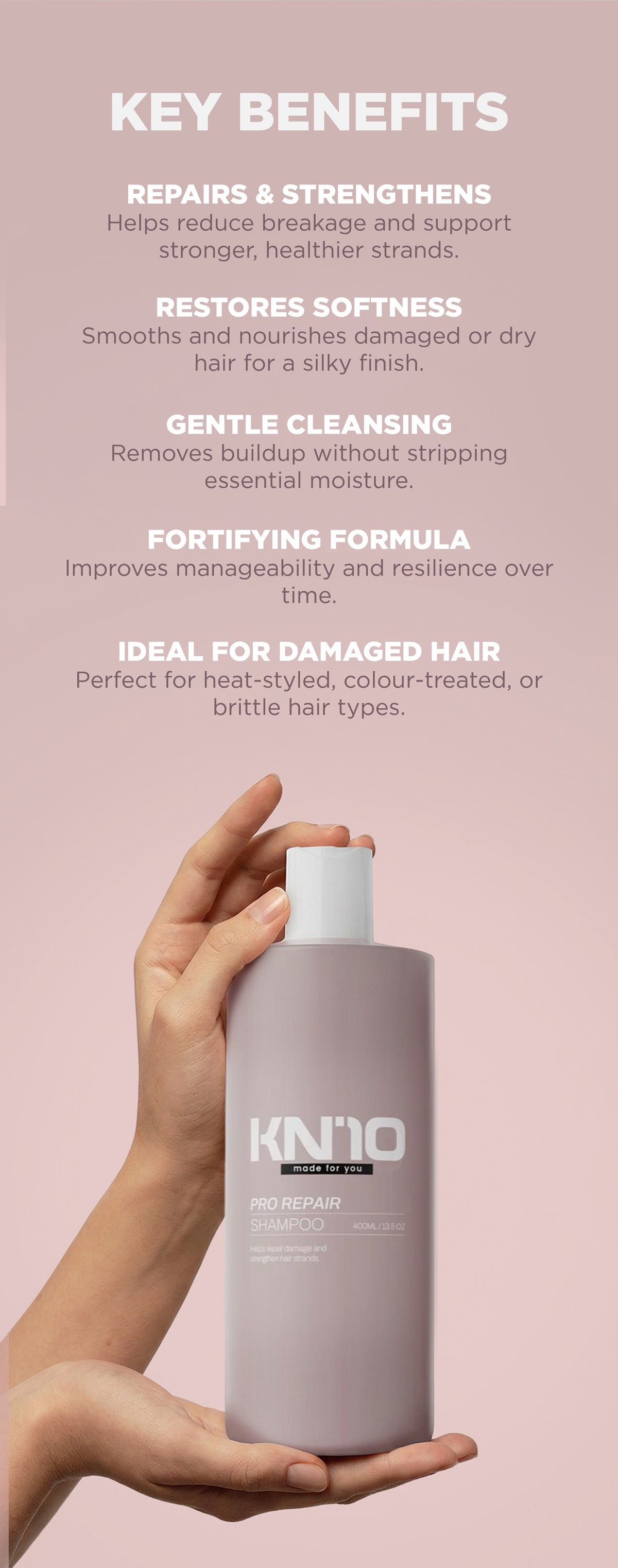 KN10 Pro Repair Shampoo – 400ml